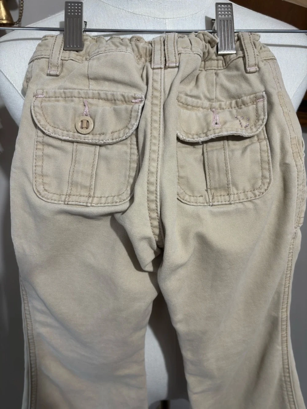 Gap Kids Vintage Bootcut Flare Pants Size 4 Regular Khaki Beige